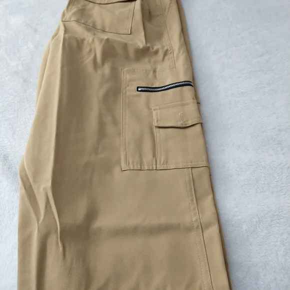 Mens beige cargo pants - Picture 6 of 8